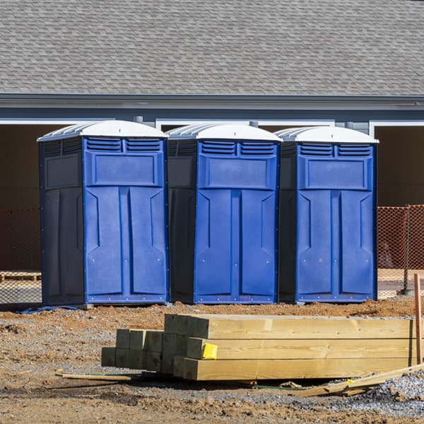 is there a specific order in which to place multiple portable restrooms in Hadley PA